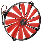 AIREN RedWingsGiant 200mm ventilátor, 550rpm, 3-pin, červené LED