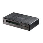 AKASA AK-CR-06BK, externí 6-slotová čtečka karet, USB 3.0, černá - hliník