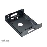 AKASA AK-HDA-01, adaptér pro 2.5" a 3.5" HDD do 5.25" šachty, černý