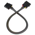 AKASA prodlužovací molex kabel, 30cm, černý