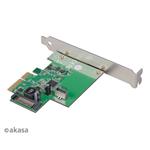 AKASA USB 3.1 řadič, 1x interní USB konektor (20-pin), PCIe 3.0