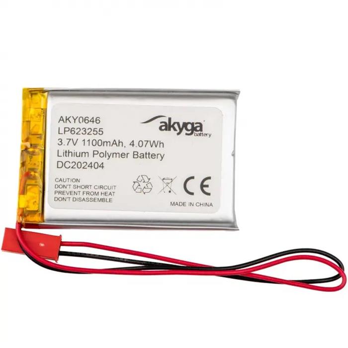 Akyga Li-Pol baterie LP623255 3.7V/1100mAh PCM JST 2.54 2-Pin
