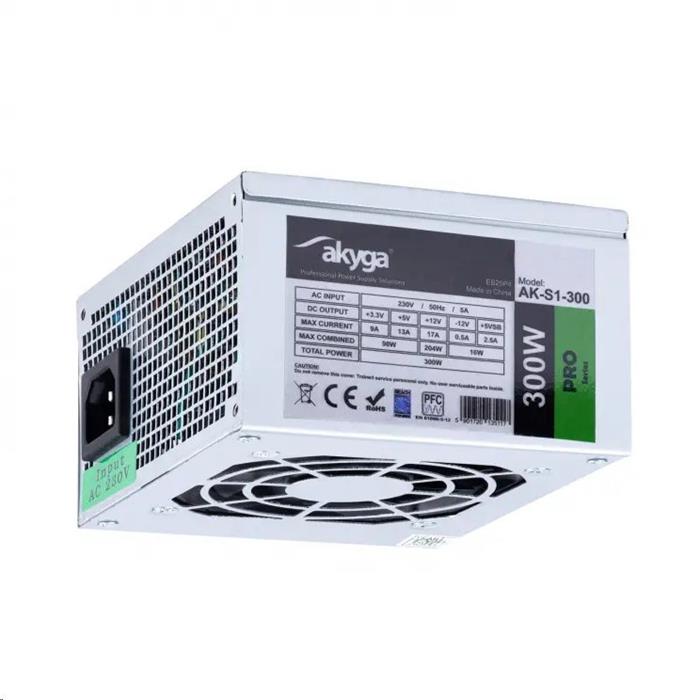 Akyga SFX PC zdroj 300W ventilátor 8cm