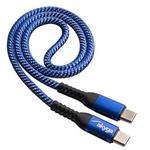 AKYGA USB 2.0 kabel USB-C na USB-C, PD 100W, 0.5m, modrý