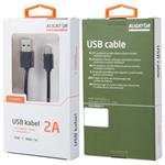 Aligator USB-C datový kabel, 2A, 1m, prodloužený konektor 9mm