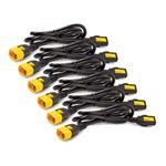 APC Power Cord Kit, ( 6ea) , Locking, 10A, 100-230V, C13 to C14 0,6m