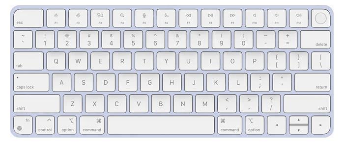Apple klávesnice Magic Keyboard Touch ID - Czech, bulk, modrá