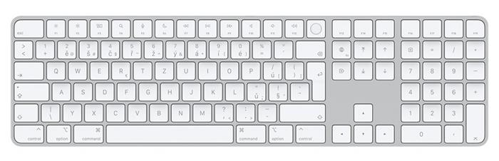 Apple Magic Keyboard s Touch ID a číselnou klávesnicí - International English