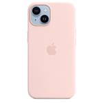 Apple Silikonový kryt s MagSafe na iPhone 14 – křídově růžový