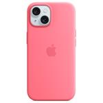 Apple silikonový kryt s MagSafe na iPhone 15 – růžový