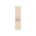 Apple Watch 41/40/38mm hvězdně bílý / růžový provlékací sportovní řemínek Nike