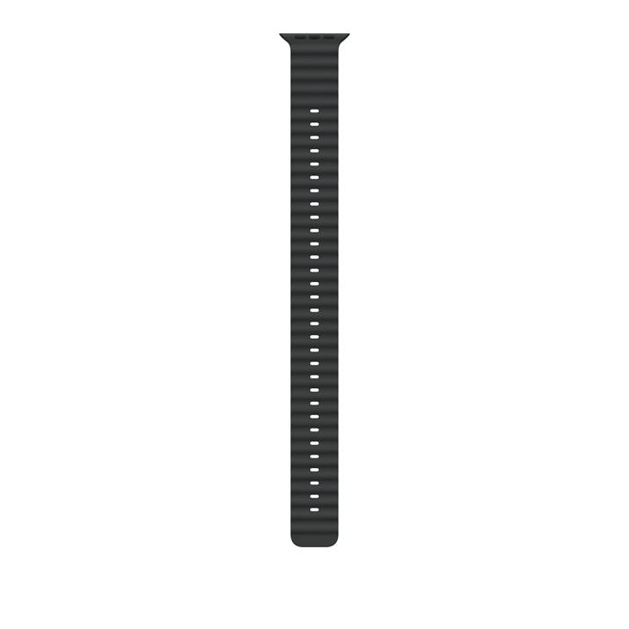 Apple Watch 49/44/45/46mm černé prodloužení oceánského řemínek s černým titanem
