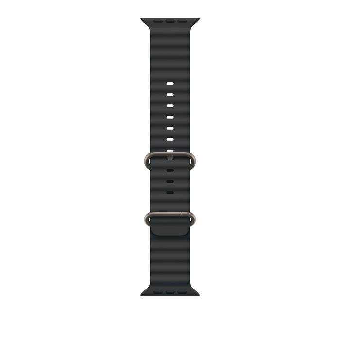 Apple Watch 49/46/45/44mm černý oceánský řemínek s přírodním titanem