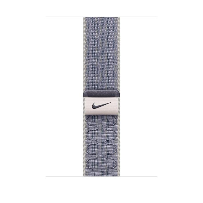 Apple Watch 49/46/45/44mm šedo-modrý provlékací sportovní řemínek Nike