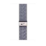 Apple Watch 49/46/45/44mm šedo-modrý provlékací sportovní řemínek Nike