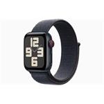 Apple Watch SE (2024) Cellular 44mm Temně inkoustový hliník s inkoustově provlékacím řemínkem