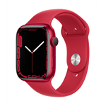 Apple Watch Series 7 Cellular 45mm červený hliník s červeným sportovním řemínkem