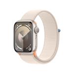 Apple Watch Series 9 41mm Hvězdně bílý hliník s hvězdně bílým provlékacím řemínkem