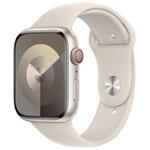 Apple Watch Series 9 Cellular 45mm Hvězdně bílý hliník s hvězdně bílým sportovním řemínkem M/L