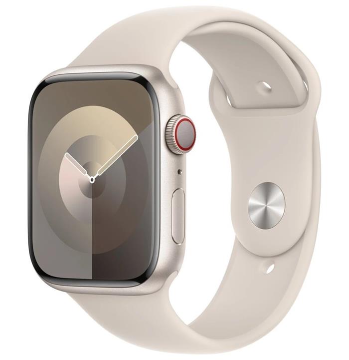 Apple Watch Series 9 Cellular 45mm Hvězdně bílý hliník s hvězdně bílým sportovním řemínkem S/M