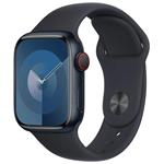 Apple Watch Series 9 Cellular 45mm Temně inkoustový hliník s inkoustovým sportovním řemínkem M/L