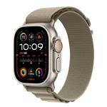 Apple Watch Ultra 2 49mm titanová s olivovým alpským tahem M