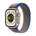 Apple Watch Ultra GPS + Cellular, 49mm Titanium Case with Blue/Gray Trail Loop - M/L