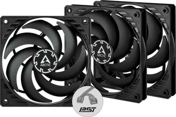 ARCTIC P12 Slim PWM PST, 3-pack