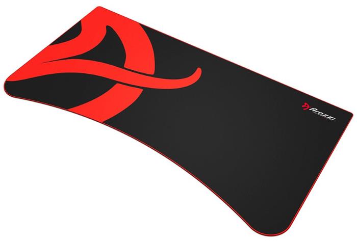 AROZZI ARENA Deskpad/ ochranná podložka na celý stůl Arena/ černá/ červený okraj/ písmeno A