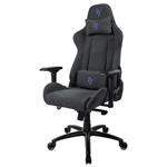 AROZZI herní židle VERONA Signature Soft Fabric/ látkový povrch/ černá/ modré logo