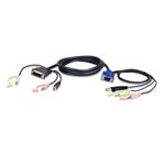 ATEN 2L-7DX3U ATEN 2L-7DX3U 3M USB VGA to DVI-I KVM Cable with Audio