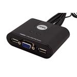 ATEN CS-22U, KVM switch pro 2 PC, D-Sub + USB