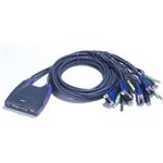 ATEN KVM switch CS-64U USB 4 PC mini, 1,8 metru