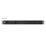 Aten PE0118S 1U Basic PDU s přepěťovou ochranou 10A Vstup C14 Výstup 18X C13