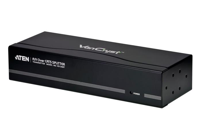 Aten VS1208T, VGA + audio rozbočovač přes TP, vysílač, 8:1