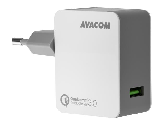 AVACOM HomeMAX síťová nabíječka Qualcomm Quick Charge 3.0, bílá