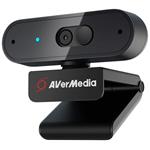AverMedia PW310P, Full HD webkamera, autofocus, mikrofon, USB, černá