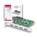 AXAGON PCEU-430V, 4-portový USB 3.0 řadič, UASP, PCIe