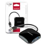 AXAGON Quattro 4-portový USB 3.0 hub, 16cm kabel