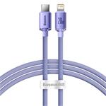 Baseus CAJY000205 Crystal Shine Series Datový Kabel USB-C - Lightning 20W 1,2m Purple