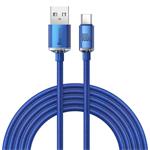 Baseus CAJY000503 Crystal Shine Series Datový Kabel USB - USB-C 100W 2m Blue