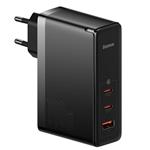 Baseus CCGP100201 GaN5 Pro Fast Nabíječka USB + 2xUSB-C 140W Black