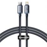 Baseus Crystal Shine Series kabel USB-C Lightning 20W 1,2m, černá