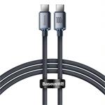 Baseus Crystal Shine Series kabel USB-C / USB-C 100W 1,2m, černá