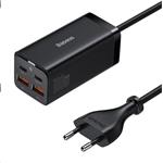 Baseus GaN3 Pro stolní rychlonabíjecí adaptér 2x USB-A, 2x Type-C 100W černá