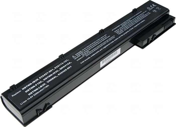 Baterie T6 power HP EliteBook 8560w, 8570w, 8760w, 8770w, 8cell, 5200mAh