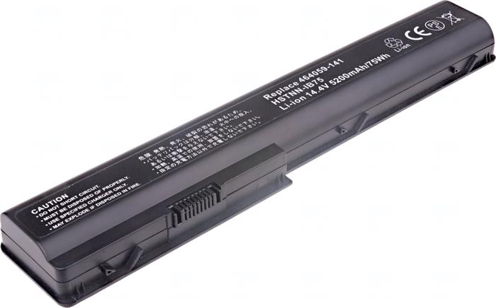 Baterie T6 power HP Pavilion dv7-1000, dv7-2000, dv7-3000, dv8-1000 serie, 8cell, 5200mAh