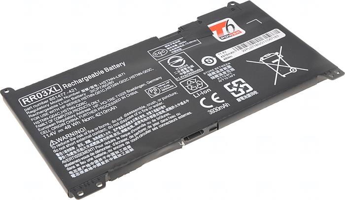 Baterie T6 power HP ProBook 430 G4/G5, 440 G4/G5, 450 G4/G5, 470 G4/G5, 3930mAh, 45Wh, 3cell, Li-pol