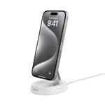 Belkin BOOST CHARGE™ PRO konvertibilní Qi2 15W magnetický nabíjecí stojan, bez adaptéru, bílá