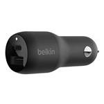 Belkin Duální autonabíječka s PPS 37W (25W USB-C, 12W USB-A),černá